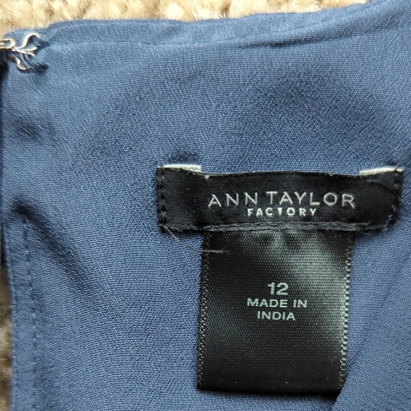 Ann Taylor Factory Navy Dress - Picture 2 of 5